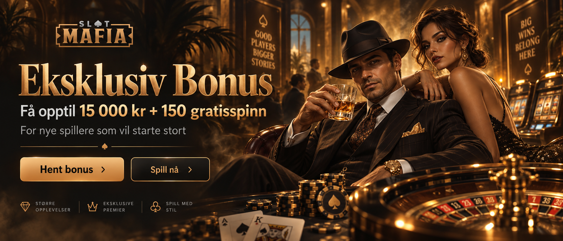 SlotMafia bonus – fra 250 000 kr velkomstpakke til cashback og crypto rewards